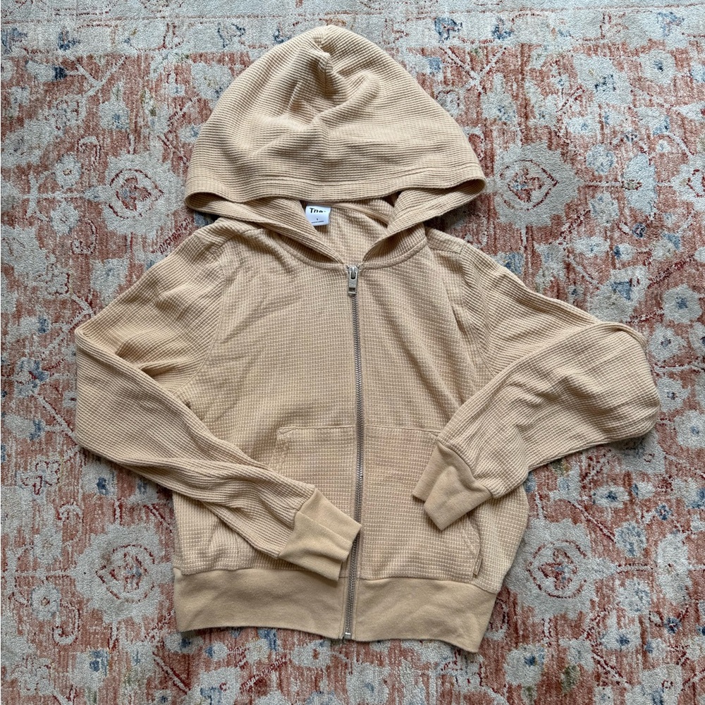 Aritzia TNA Waffle Zip Up